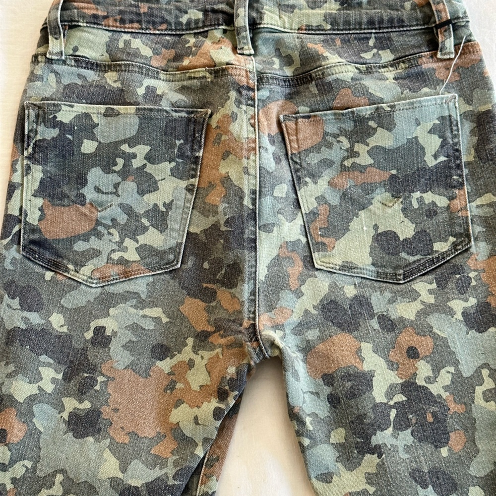 Hudson Jeans Barbara High Rise Super Skinny Camo Jean size 27